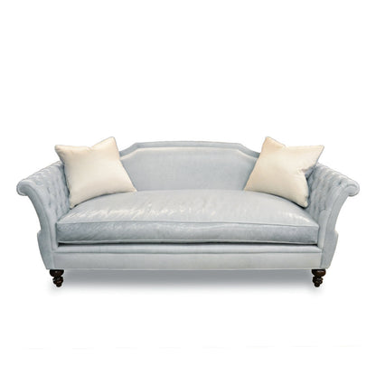 Haute House Home Shield 89 Genuine Leather Rolled Arm Sofa