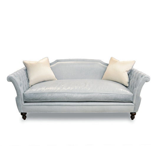 Haute House Home Shield 89 Genuine Leather Rolled Arm Sofa