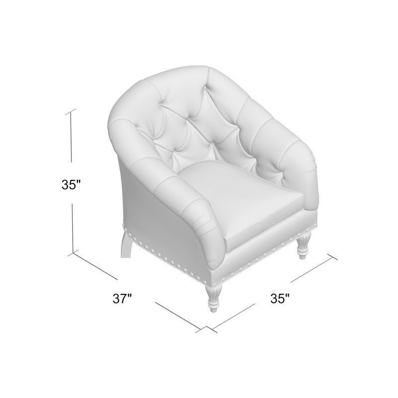 Siena Barrel Chair Chair with Ottoman