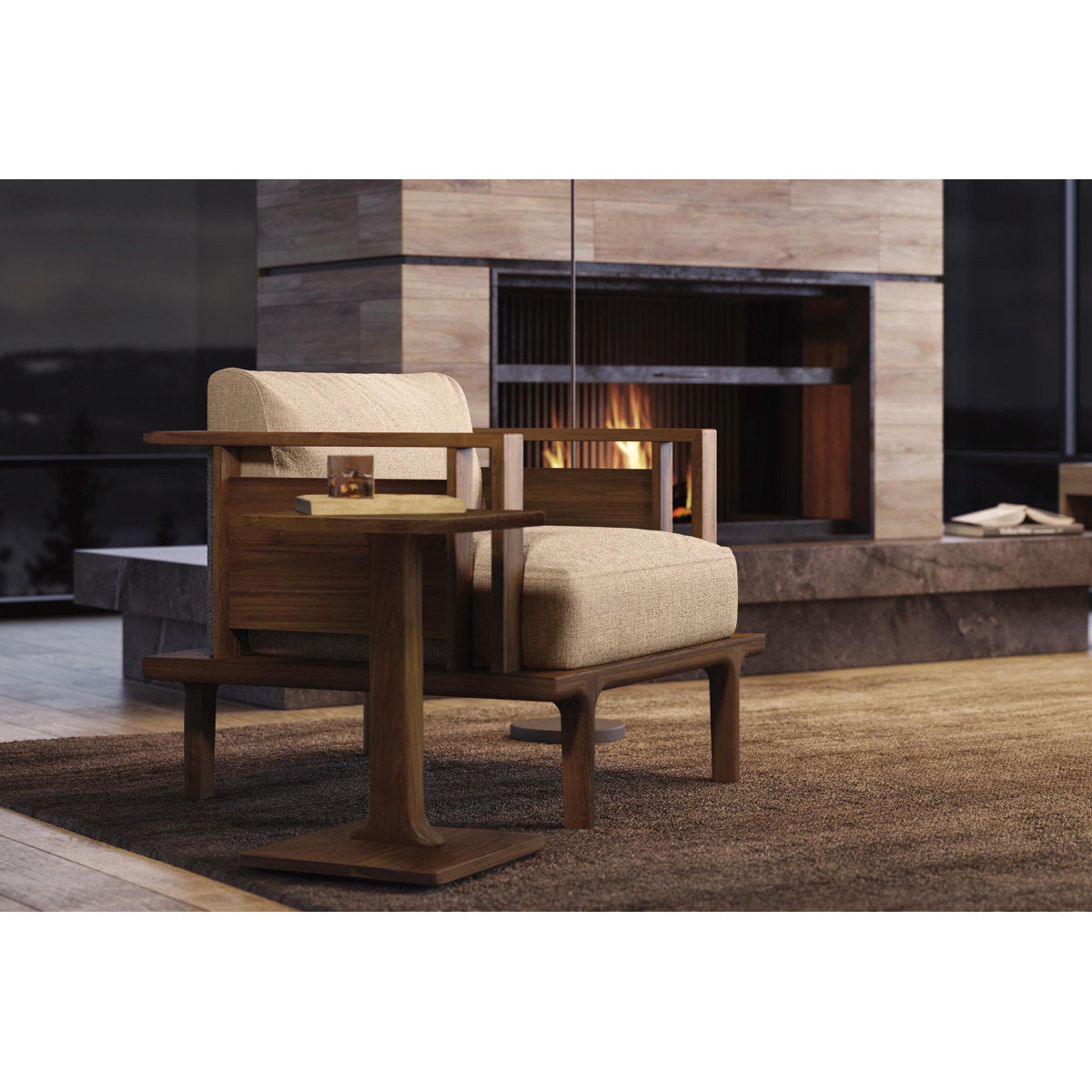 Copeland Furniture Sierra Seating And Occasional Chair Wood Panel