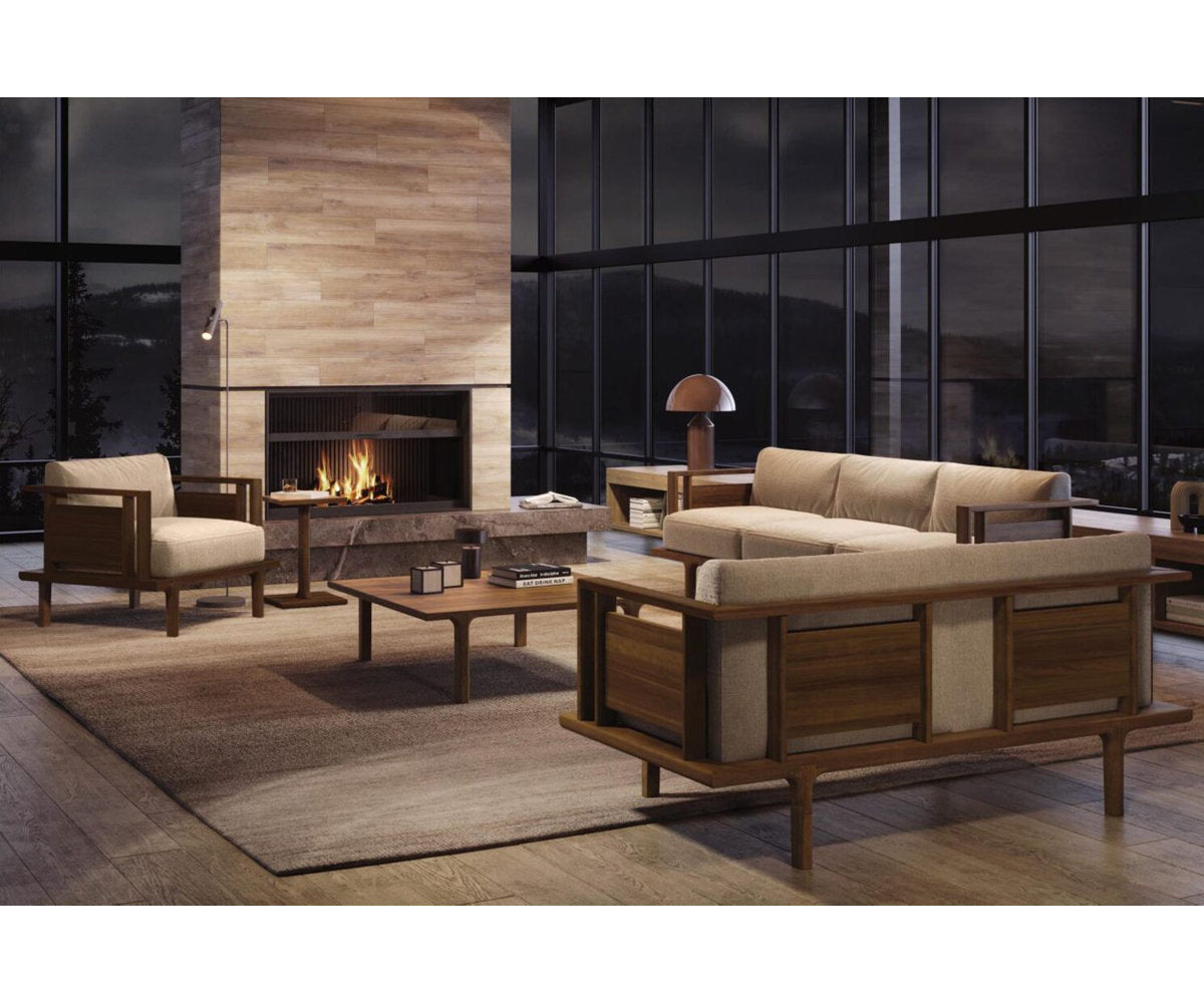 Copeland Furniture Sierra Seating And Occasional Sofa Wood Panel