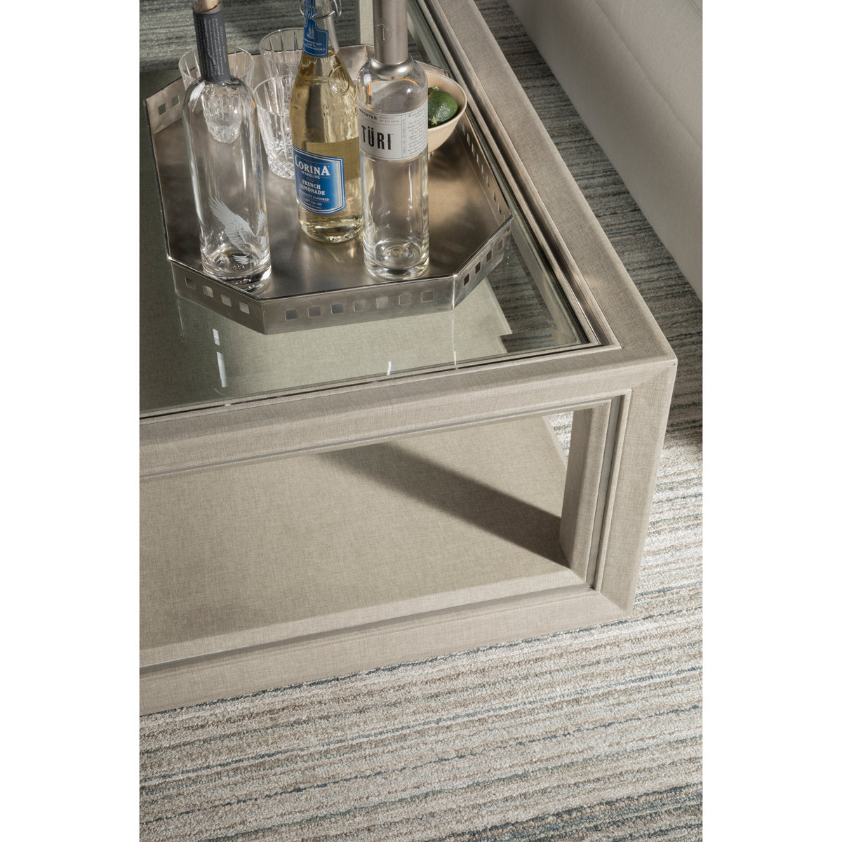 Signature Designs Zeitgeist Linen Cocktail Table
