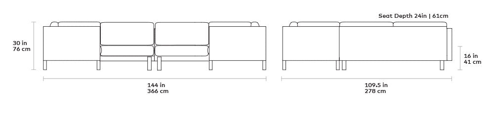 Silverlake U Shaped Sectional