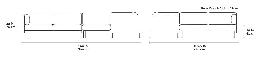 Gus Modern Silverlake Xl Sectional