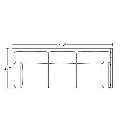 Skinny Fat Leather Sofa (95")