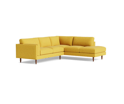 Benchmade Modern Skinny Fat Sectional With Bumper 95 X 95