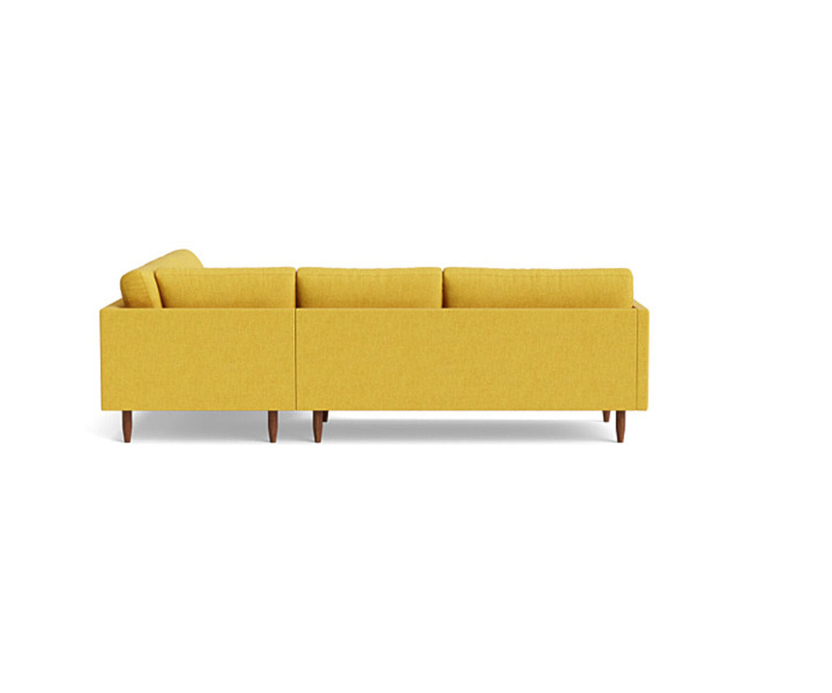 Benchmade Modern Skinny Fat Sectional With Bumper 95 X 95