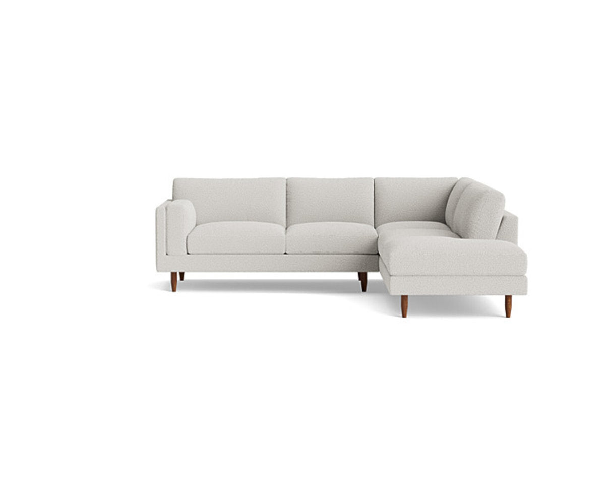Benchmade Modern Skinny Fat Sectional With Bumper 95 X 95