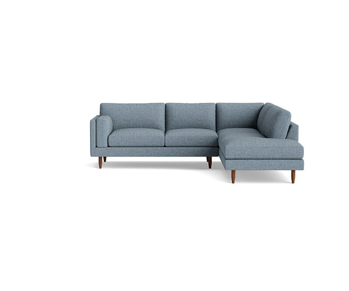 Benchmade Modern Skinny Fat Sectional With Bumper 95 X 95