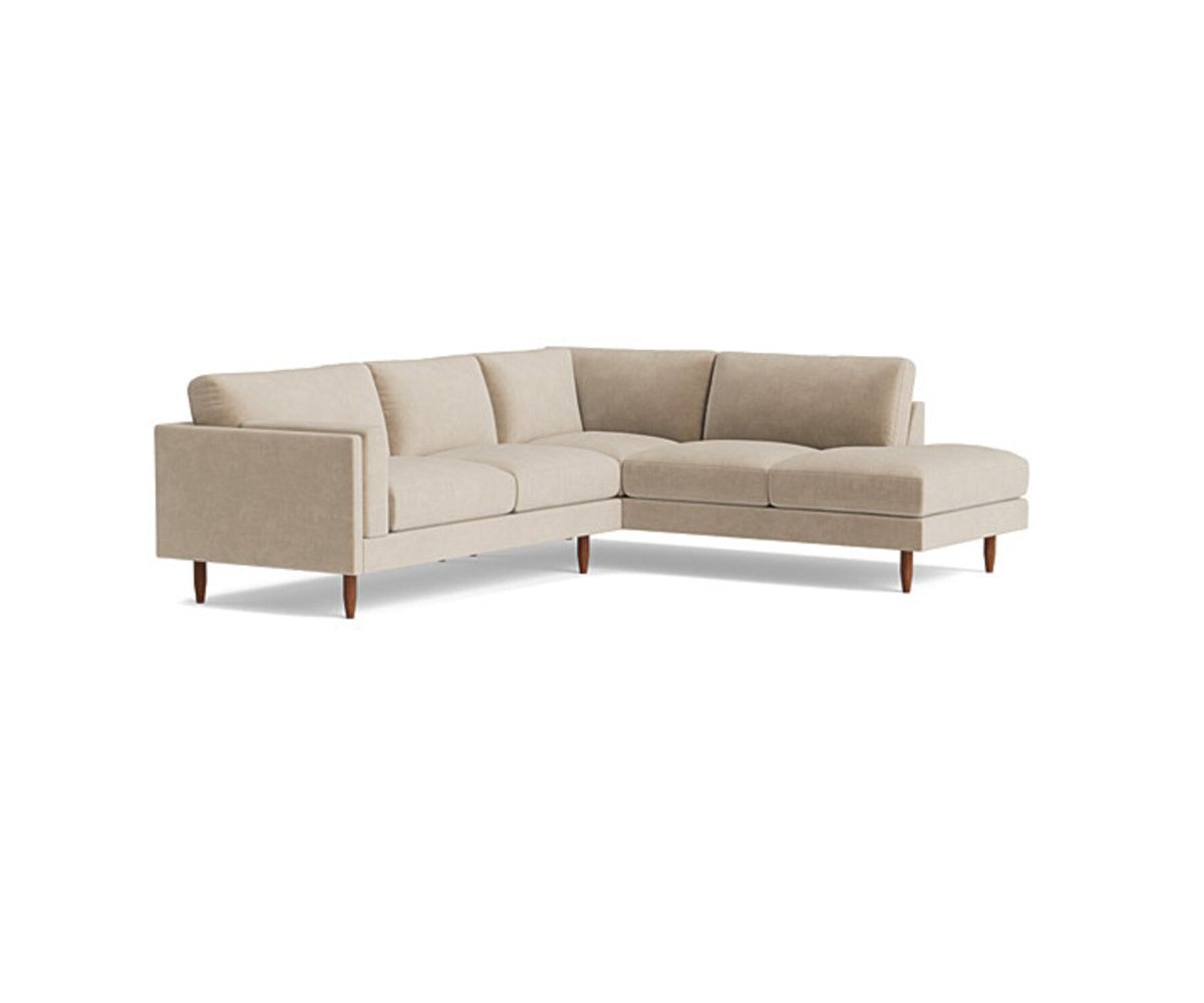 Benchmade Modern Skinny Fat Sectional With Bumper 95 X 95