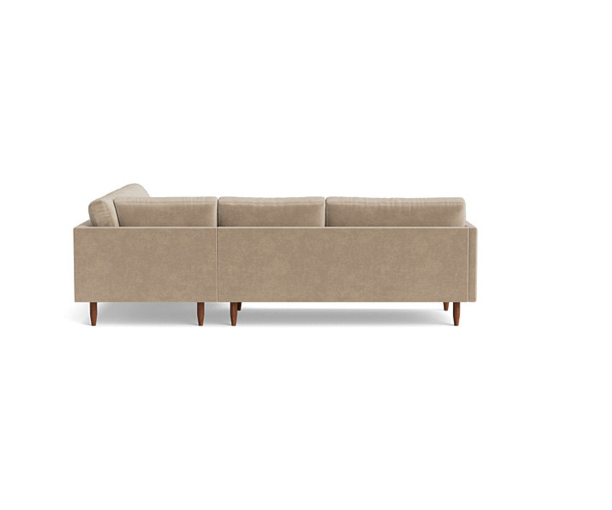 Benchmade Modern Skinny Fat Sectional With Bumper 95 X 95