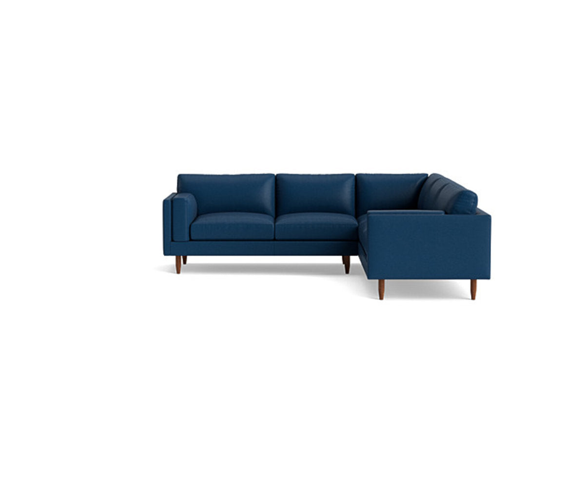 Benchmade Modern Skinny Fat Leather Corner Sectional 95 X 95