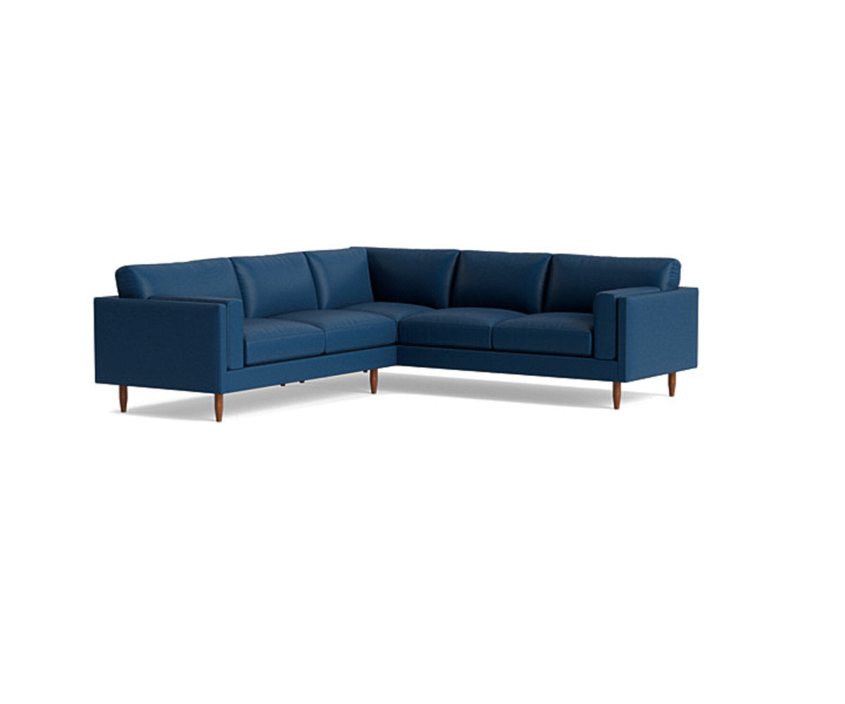 Benchmade Modern Skinny Fat Leather Corner Sectional 95 X 95