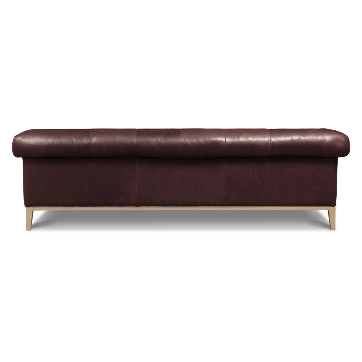 Eleanor Rigby Sloanestreet 100 Genuine Leather Rolled Arm Chesterfield Sofa