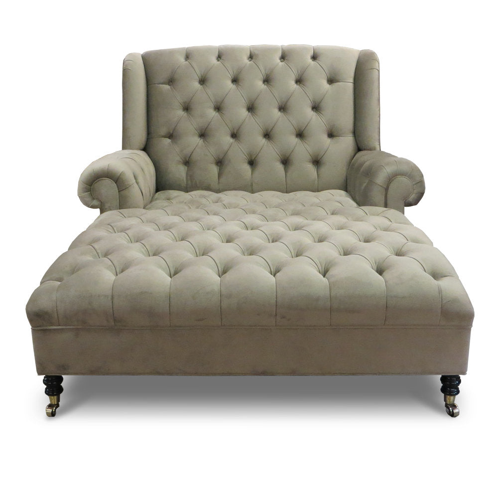 Smith Velvet Chaise Lounge