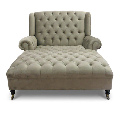 Smith Velvet Chaise Lounge