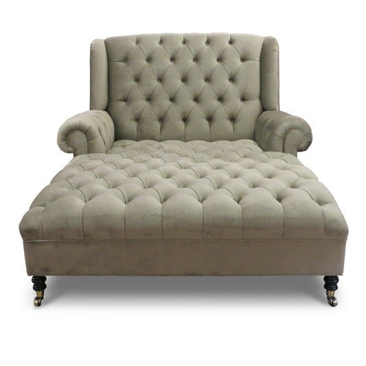 Smith Velvet Chaise Lounge