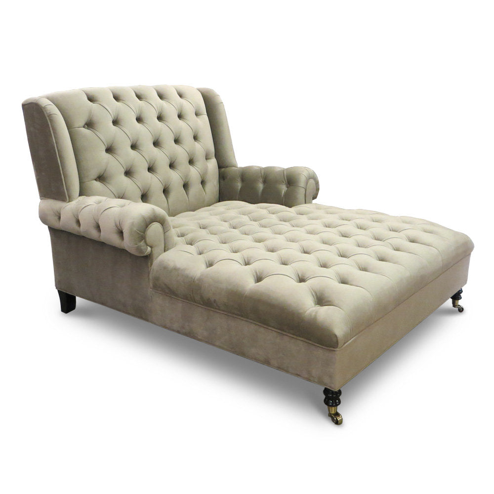 Smith Velvet Chaise Lounge