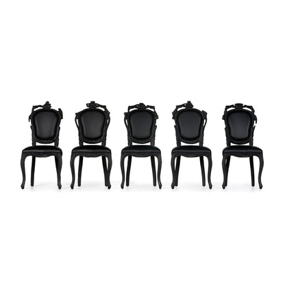 Smoke Leather Dining Chair