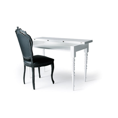 Smoke Leather Dining Chair