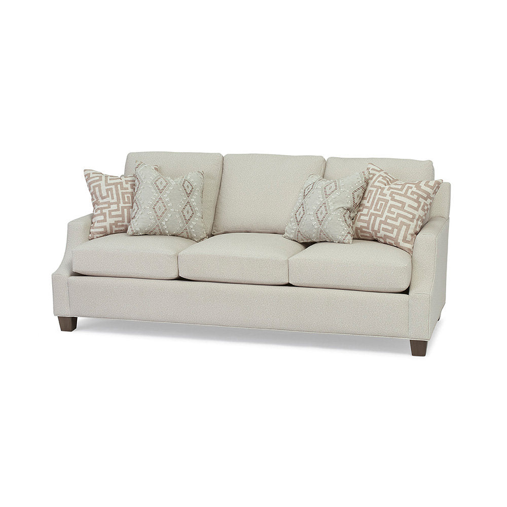 Massoud Furniture 85 Recessed Arm Sofa
