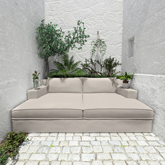 Tandem Arbor Mulberry Linen Daybed
