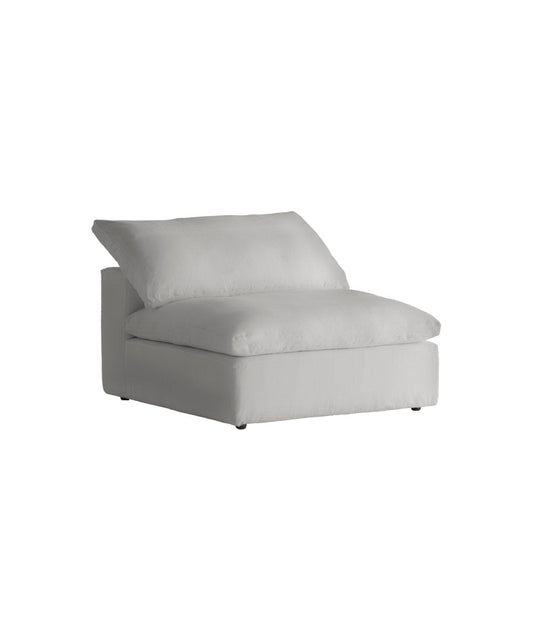 Sofa Linen Chair with Ottoman