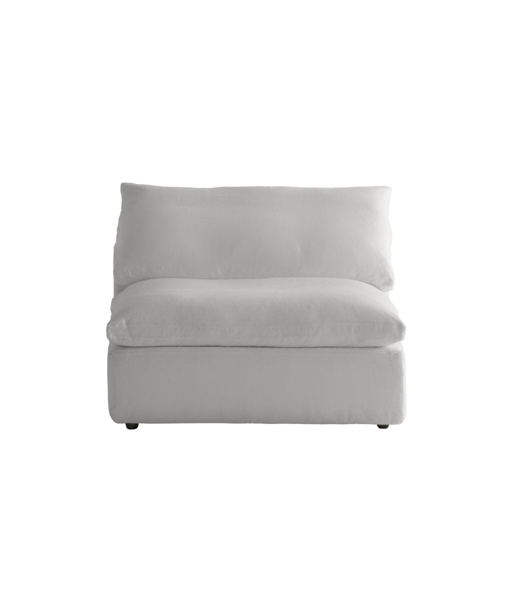 Sofa Linen Chair with Ottoman