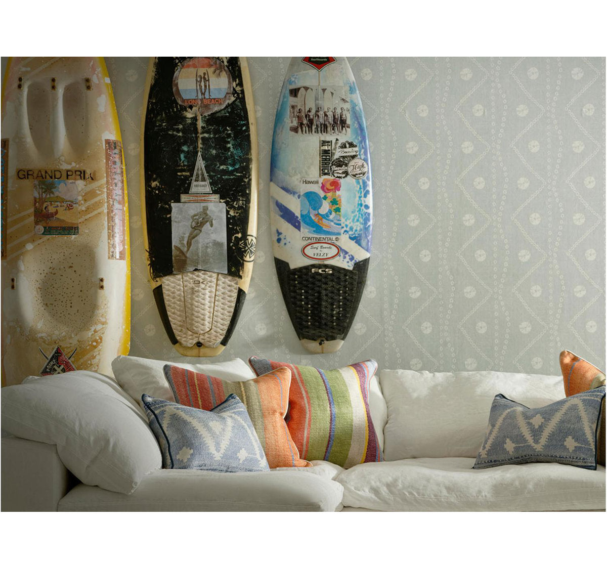 Sofa Linen Chair with Ottoman
