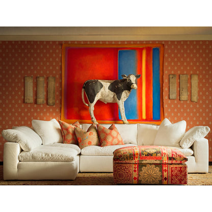 Sofa Linen Chair with Ottoman