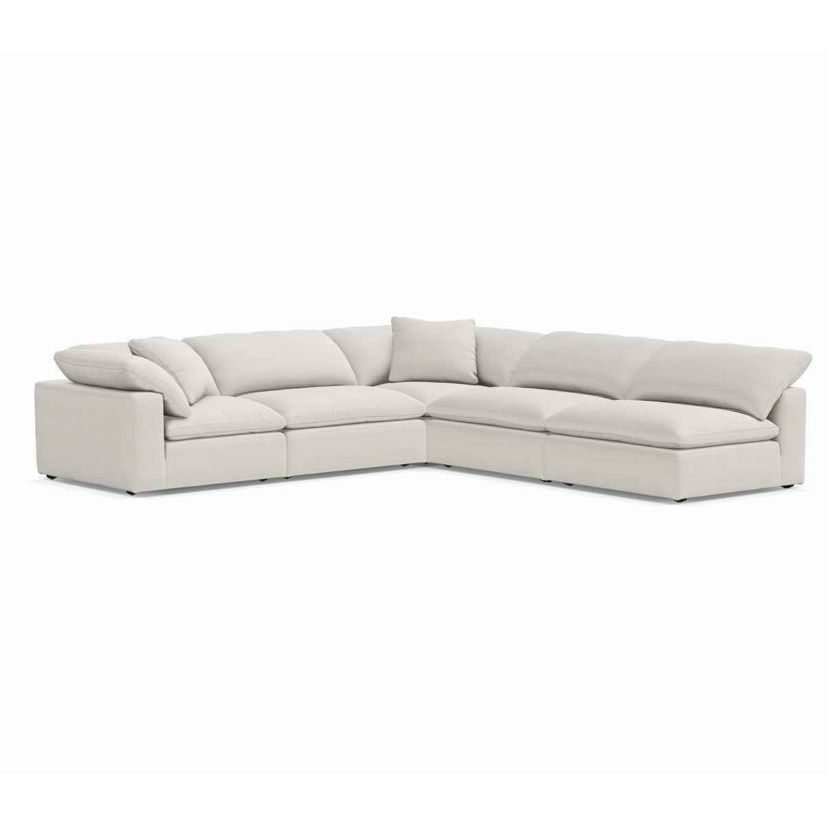 Sofa Linen Chair with Ottoman