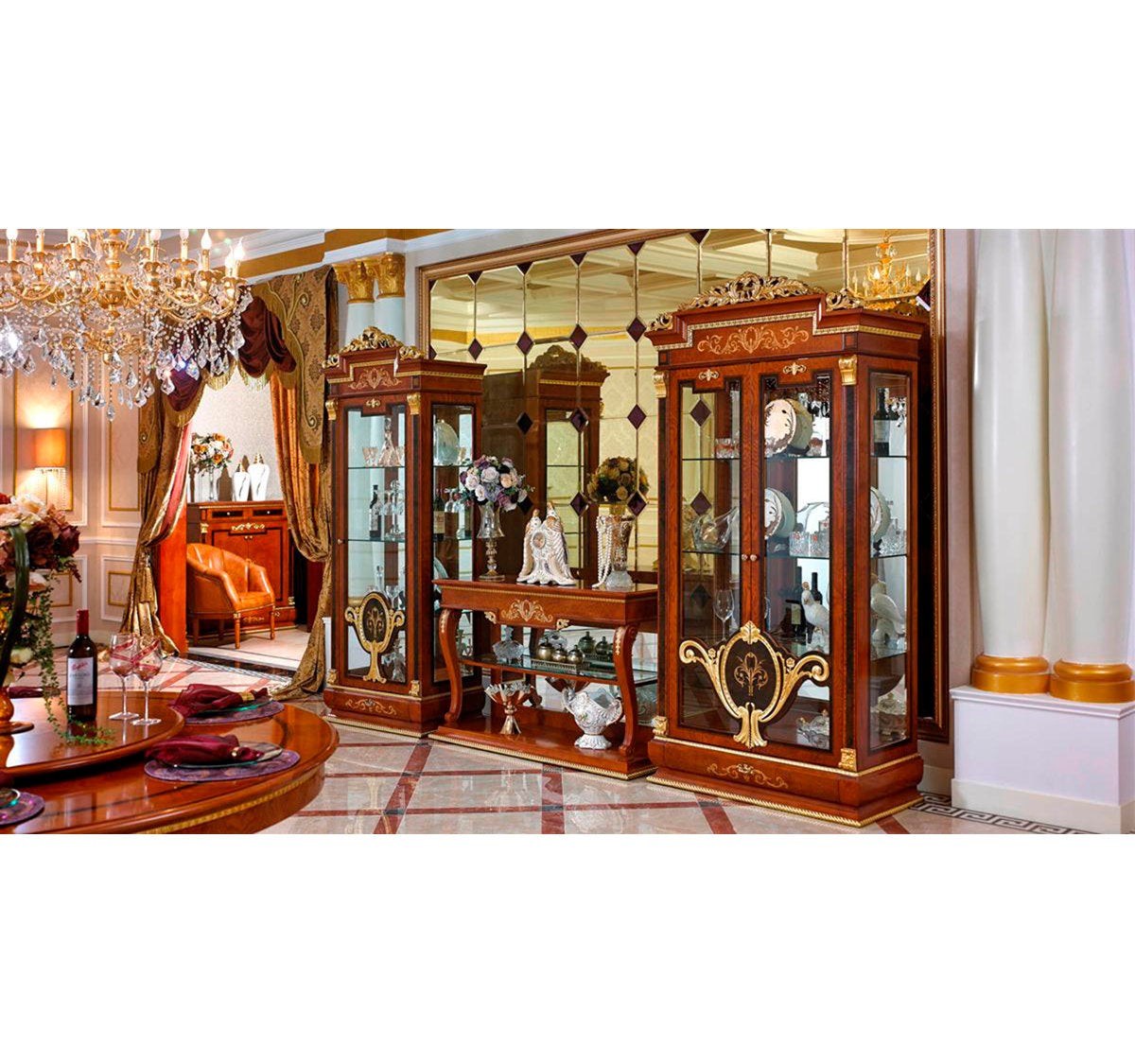 Soheila Lighted Curio Cabinet