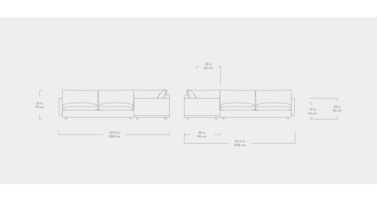 Gus Modern Sola Bi Sectional