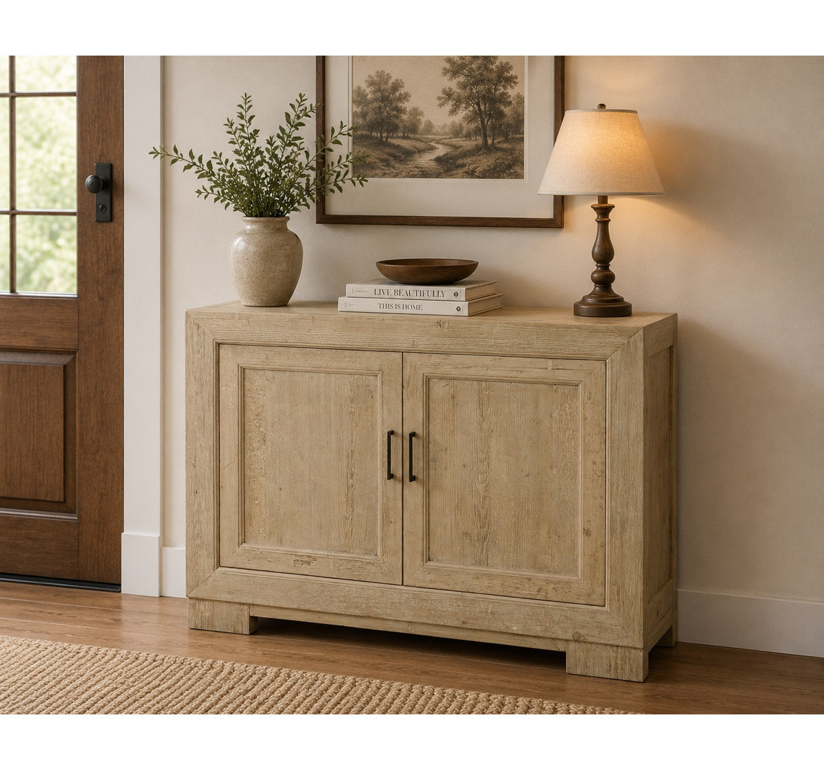 Solid Wood Accent Cabinet