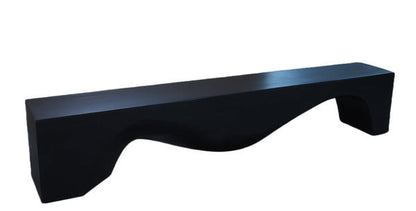 Dyag East 94 Inch Long Modern Black Sculpture Bench 25