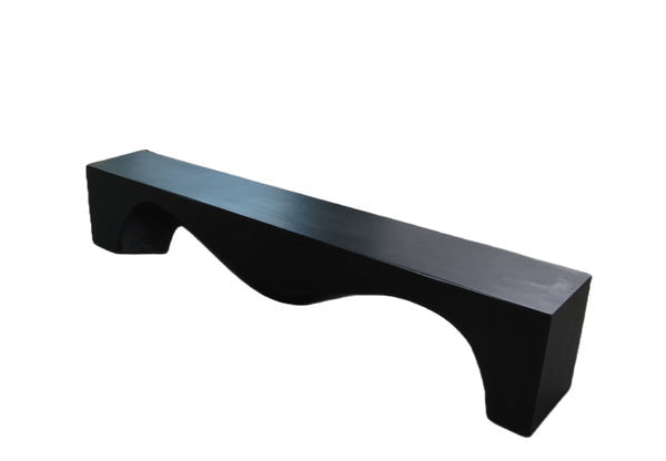 Dyag East 94 Inch Long Modern Black Sculpture Bench 25