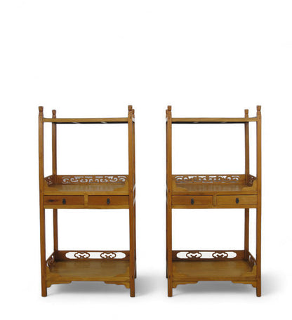 Solid Wood Bookcase (Set of 2)