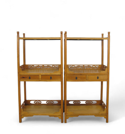 Solid Wood Bookcase (Set of 2)