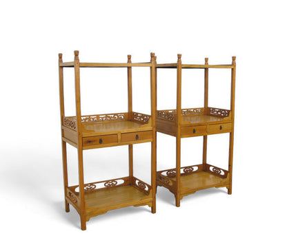 Solid Wood Bookcase (Set of 2)