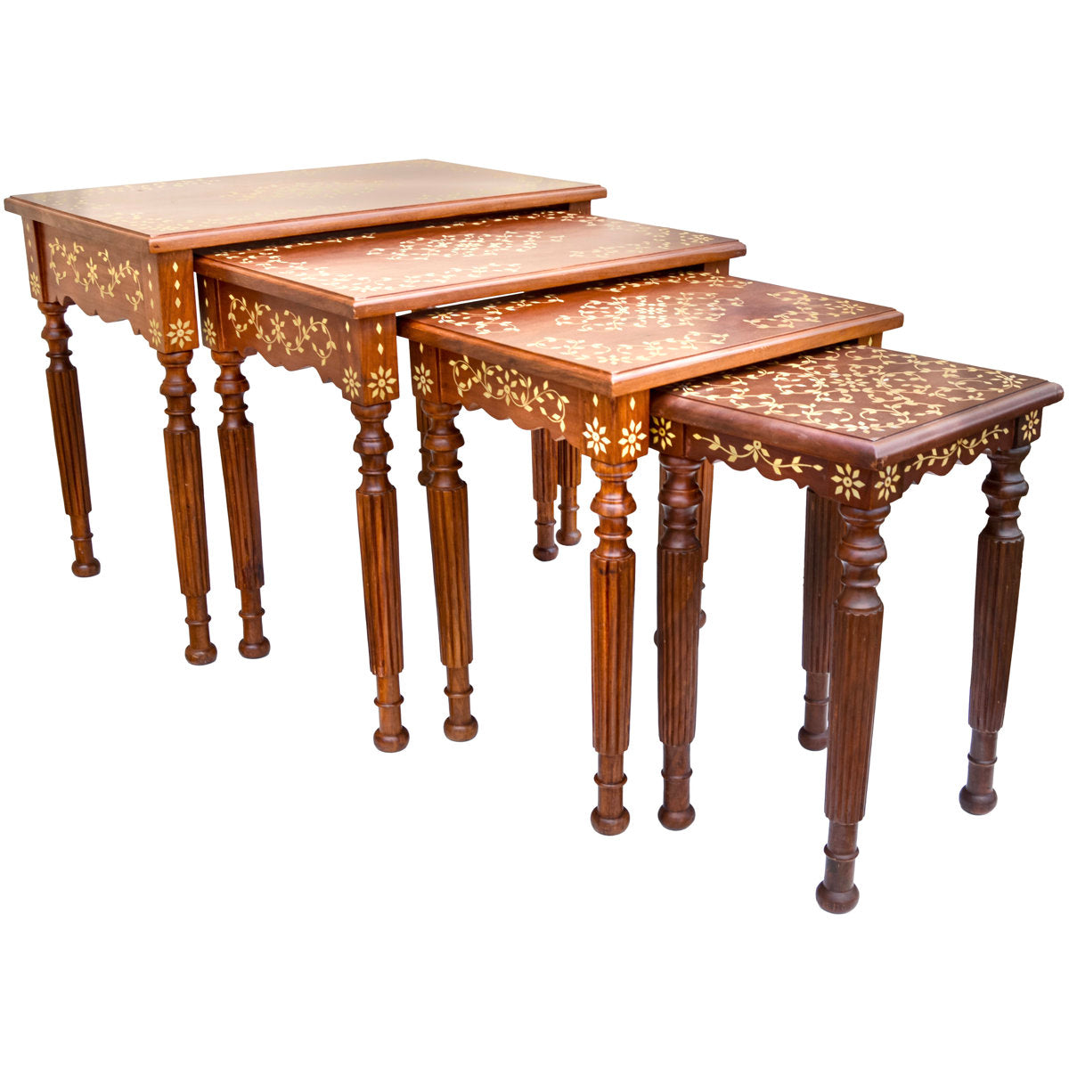 Solid Wood Nesting End Table