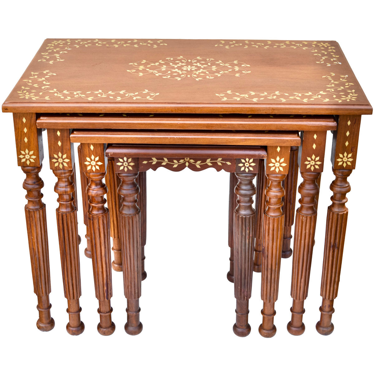 Solid Wood Nesting End Table