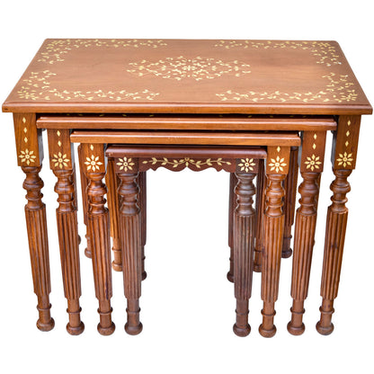 Solid Wood Nesting End Table