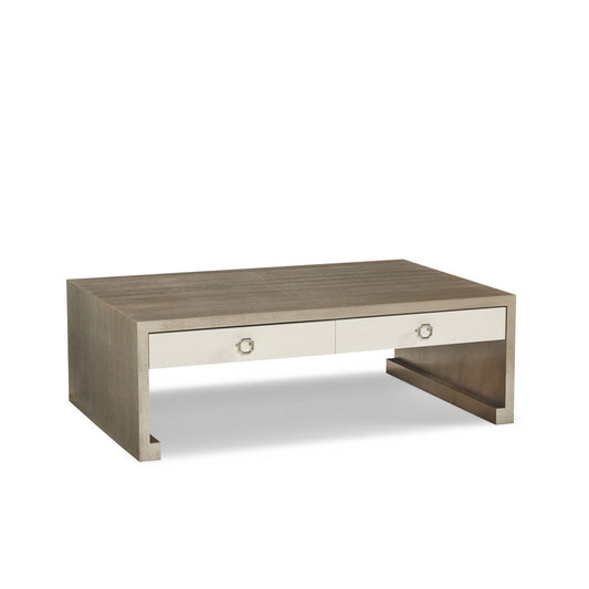 Solid Wood Sled Coffee Table with Storage