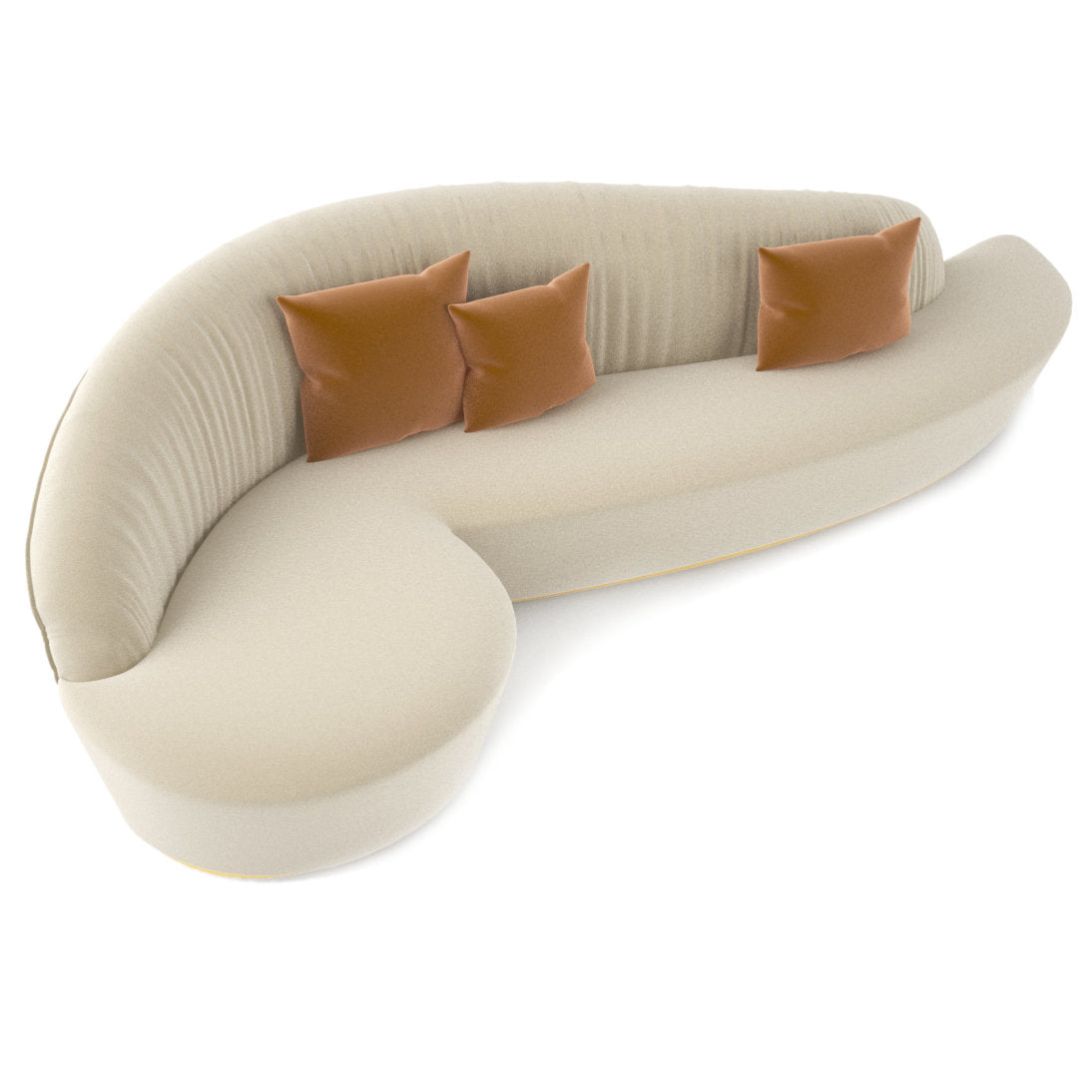 Arditi Collection Sophia 984 Armless Curved Sofa