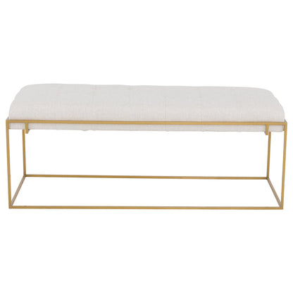 Soren Leather Rectangular Ottoman