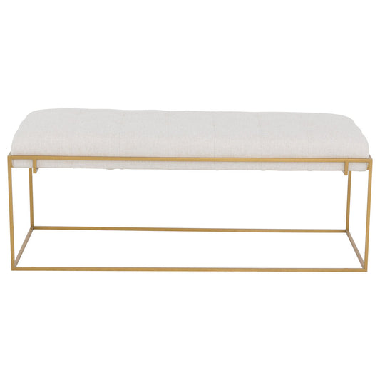 Soren Leather Rectangular Ottoman