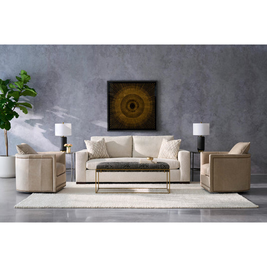 Soren Leather Rectangular Ottoman