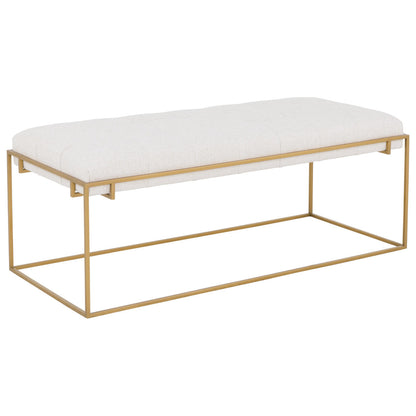 Soren Leather Rectangular Ottoman