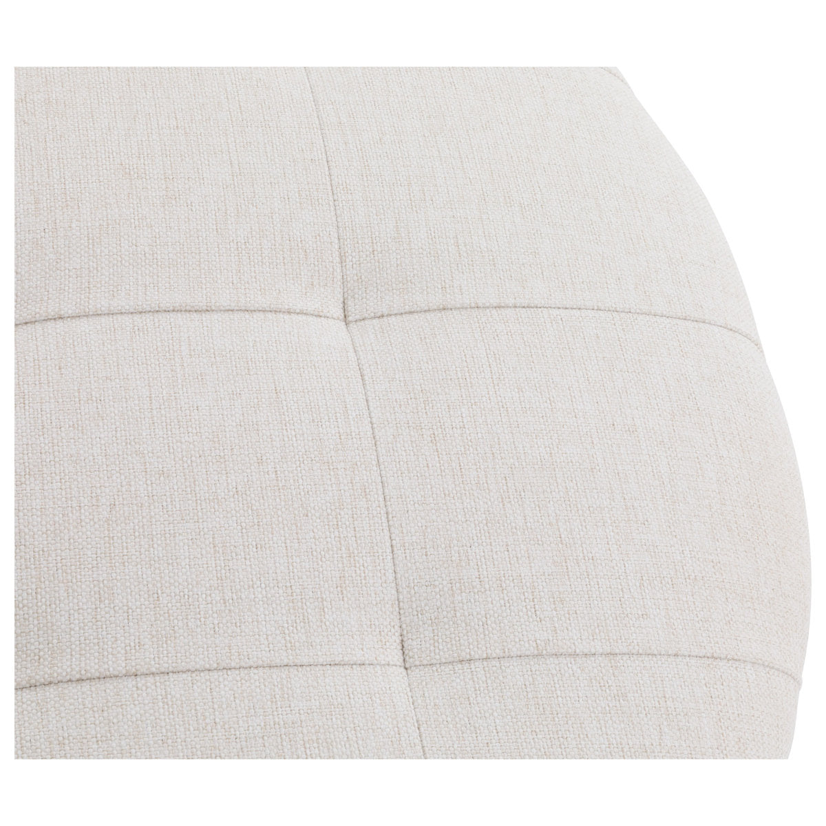 Soren Leather Round Ottoman