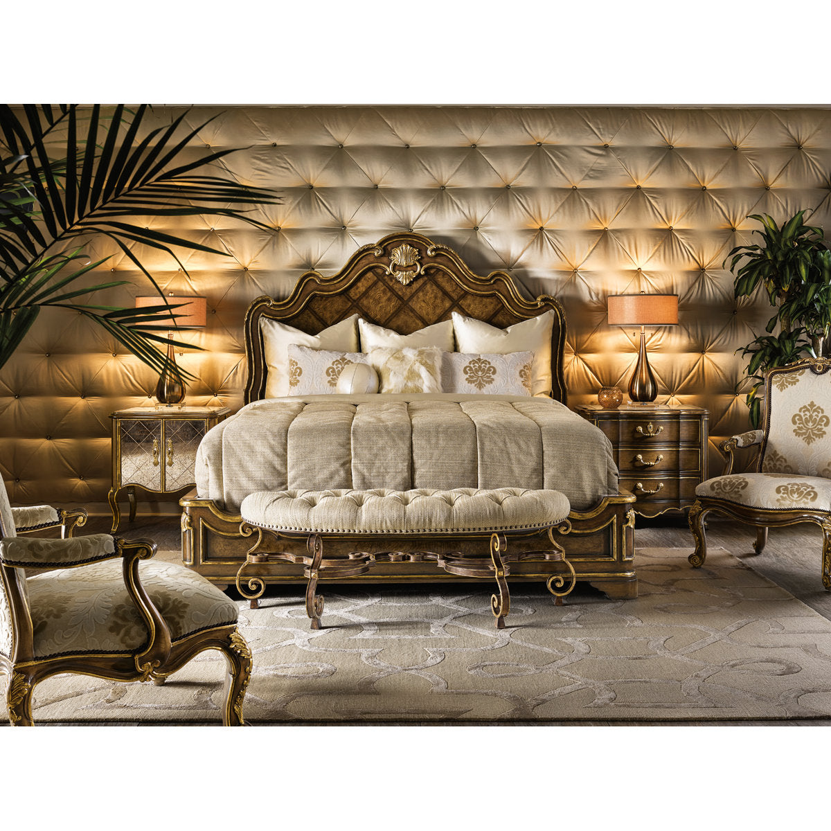 Maitland Smith Sovereign King Solid Wood Platform Bed